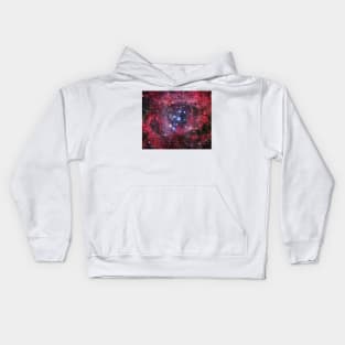 Rosette nebula (NGC 2244) (R560/0421) Kids Hoodie